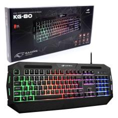 Imagem de Teclado Gamer C3Tech Kg-80Bk, Usb, Abnt2, Rgb