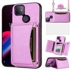 Imagem de Asuwish Capa de telefone para T-Mobile Revvl 4 Plus capa carteira com protetor de tela e porta-cartão acessórios de celular de couro PU Tmobile Revel 4+ T Mobile Revvl4+ TCL Revell Four + 4Plus