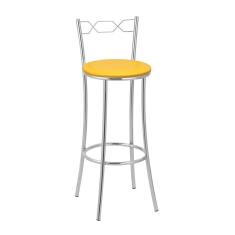 Imagem de Banqueta para Cozinha Bc51/a - A105 Cromado/Amarelo