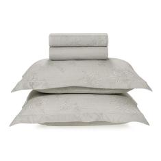 Imagem de Jogo Cama Lençol Queen 200 Fios Karsten Virginia Cinza