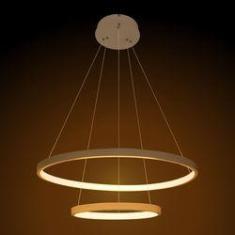 Imagem de Lustre Pendente Moderno 50cm Anéis Led 40w 2 Arcos  St549