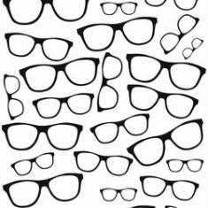 Imagem de Papel De Parede Adesivo Lavável Óculos 12M