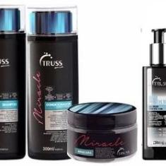 Imagem de Kit Truss Miracle Shampoo 300ml + Condicionador 300ml + Máscara 180g + Hair Protector 250ml