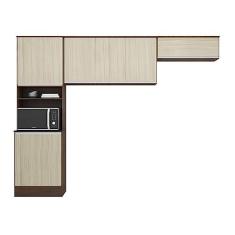 Imagem de Cozinha Compacta 6 Portas Paris Amendoa/arena - Poliman