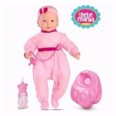Imagem de Boneca Branca Bebê Mania Xixi Com Acessórios 5331 Roma Brinquedos