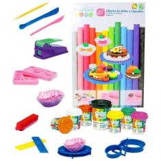 Imagem de Massinha De Modelar 25 Peças Fábrica Bolos Creative Kids