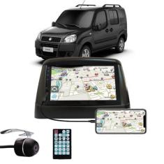 Imagem de Multimídia Fiat Doblo Espelhamento Bluetooth USB SD Card + Moldura + C