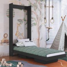 Imagem de Cama Solteiro Articulável Vertical 80 Vancouver Grafite