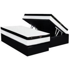 Imagem de Cama Box Baú Solteiro: Colchão Molas Ensacadas Luckspuma Gold Line Ela