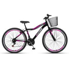 Imagem de Bicicleta Aro 26 Alum Axtek Sport Gold V-Brake Mtb 21V Feminina, Preto