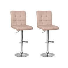 Imagem de Kit 2 Banquetas Dublin Regulagem De Altura Nude Império Brazil Business