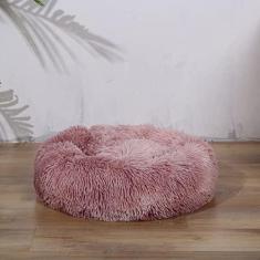 Imagem de Cama calmante para cães e gatos, cama anti-ansiedade donut aquecimento aconchegante macio para cães e gatos cama redonda, cama macia fofa de pelúcia sintética para cães e gatos grandes, pequenos e médios diâmetro 40 cm
