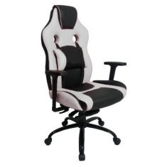 Imagem de Cadeira Gamer Com Almofada Linha Gamer Racing Branco - Design Office M