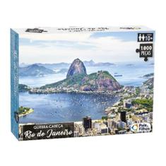 Imagem de Quebra Cabeça Cartonado Rio de Janeiro Com 1000 Pçs 54x74Cm