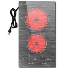 Imagem de Fogão elétrico Karinear 2 queimadores 110V 30cm de bancada e embutido,
