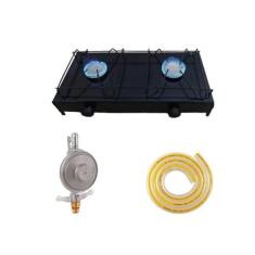 Imagem de Fogão Fogareiro Camping 2 Bocas a Gas com kit Gás