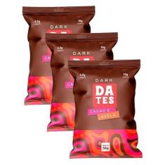 Imagem de Kit 3X: Barra de Proteína Dark Cacau e Avelã Sem Açúcar Let's Dates 38g
