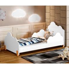 Imagem de Cama Infantil Lola Branco e Mel com 2 Luminárias Sonhos de Luz