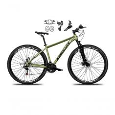 Imagem de Bicicleta Aro 29 Absolute Nero 5 21v Alumínio Câmbios Shimano Freio Disco Hidráulico Garfo Suspensão - Oliva Tam.17