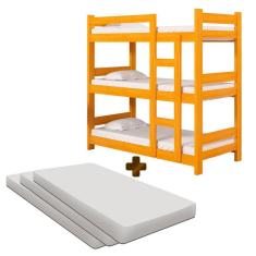 Imagem de Treliche Solteiro Cerejeira Com 3 Colchões Diamante Nemargi