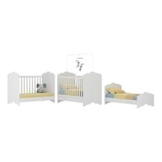 Imagem de Berço Americano 3 em 1 para Colchão 70x130cm Quindim Multimóveis BB0536PA