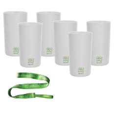 Imagem de 6 Copos Eco  com Cordão Green Cups 280 ml