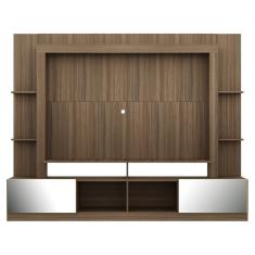 Imagem de Rack com Painel Tv 65 Portas com Espelho Oslo Madeirado