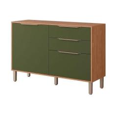 Imagem de Balcão De Cozinha Divina C/2 Gavetas E 2 Portas C/Tampo 120 Cm Freijo/