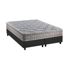 Imagem de Cama Box Queen: Colchão Molas Ensacadas Anjos Royal + Base CRC Suede Gray(158x198)