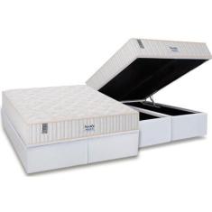 Imagem de Cama Box Baú Queen: Colchão Molas Masterpocket Ensacadas Plumatex   Mi