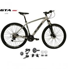 Imagem de Bicicleta Aro 29 Ksw Xlt Kit 2x9 Gta Sunrun Freio Disco K7 11/36 Pedivela 24/38d Garfo Com Trava - Prata Tam.19