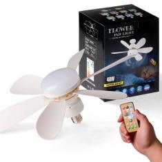 Imagem de Ventilador de Teto Moderna com Controle Silencioso Bivolt e 6 Pás - GU
