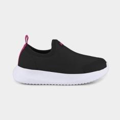 Imagem de Tênis Infantil Bibi Flash Preto com Rosa-Feminino