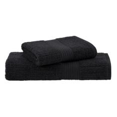 Imagem de Jogo de Toalhas Buddemeyer Fio Penteado Canelado Gigante Grafite 2 Peças