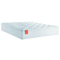 Imagem de Colchão Casal Molas Ensacadas Real Pillow Top 138x188x27cm Branco Inducol - Suporta até 130kg por Pessoa