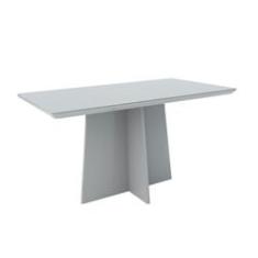 Imagem de Mesa de Jantar Ana 160X90cm Arredondada Off White - New Ceval