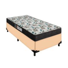 Imagem de Cama Box Solteiro Bege Colchão D33 Veneza Portobel