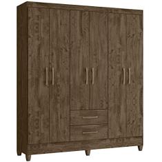 Imagem de Guarda Roupa 6 Portas 9533 Castanho Wood Moval