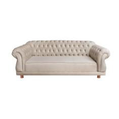 Imagem de Sofá Chesterfield Capitone Elisabeth Suede Nude 2,30 - NOVO ENCANTO