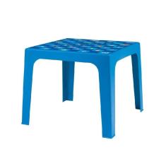 Imagem de Mesa de Plástico Mor Kids 15151602 Quadrada com 4 Lugares Azul