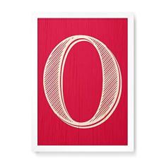 Imagem de Arte Maníacos Quadro Decorativo em Madeira Letra O Love - 23x16,25cm (Moldura caixa em laca )