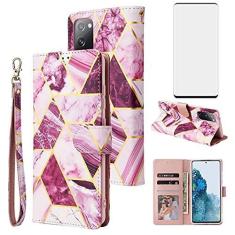 Imagem de Asuwish Capa carteira compatível com Samsung Galaxy S20 Glaxay S 20 5G UW 6,2 polegadas e protetor de tela de vidro temperado de couro com suporte para cartão com suporte para celular Gaxaly 20S G5