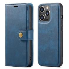 Imagem de Capa de telefone de couro magnético destacável para iPhone 15 12 13 11 14 Pro Max XS XR X SE 2022 8 7 Plus Capa de suporte de cartão carteira, azul, para iPhone 15