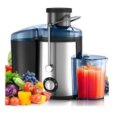 Imagem de Centrífuga elétrica suqueira Frutas Suco Vitaminas alimento 1500w inox