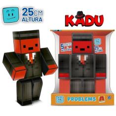 Imagem de Boneco Articulado Kadu Problems 25CM Minecraft Youtuber Gamer SKIN