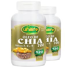 Imagem de Kit 2 Óleo de Chia 120 cápsulas Unilife