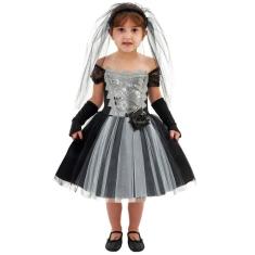 Imagem de Fantasia Noivinha Zumbi Infantil com Véu