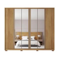 Imagem de Guarda-Roupa Casal Com Espelho 6 Portas 4 Gavetas Caemmun Apollo