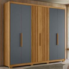Imagem de Guarda Roupa Casal 6 Portas 4 Gavetas Araguaia Moval