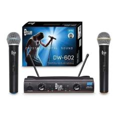 Imagem de Microfone Dylan Duplo Sem Fio Uhf Dw-602 Palco